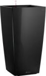 Lechuza Cubico Premium oszlopkaspó 22 cm x 22 cm fekete magasfényű