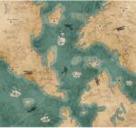 Komar vlies fotótapéta Old Travel Map 300 cm x 280 cm