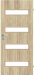 Voster Lakkozott beltéri ajtólap Dori 4 / 4 Fehér Tölgy 90 cm x 210 cm jobbos