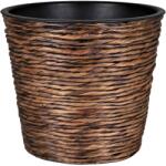  A. H. G. Sticking Roll kaspó vízijácinttal 21 cm x 19 cm Koptatott barna