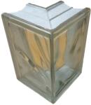 Stebo Üvegtégla Wave hullámos sarok 132 mm x 190 mm x 80 mm