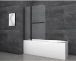 Aurlane Black Comfort 2 kádparaván 100 cm x 140 cm matt fekete (BWF281)