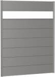 Biohort kerítés panel akrilüveggel 150 cm x 180 cm kvarcszürke metál