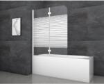 Aurlane White Stripes 2 kádparaván 115 cm x 140 cm fehér 2 szárnyú (BWF240)