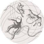 Komar nemszőtt fotótapéta Dot Weltraum öntapadó átmérő 125 cm