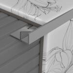  Szögletes élvédő 12, 5 mm, alumínium natúr, 2, 5 m