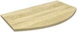  Ovális laminált polc sonoma tölgy 60 cm x 35 cm x 1, 8 cm