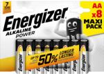 Energizer elem alkáli Power mignon AA 8 db