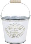  Flowers & Garden kaspó fém Fehér 16, 5 cm átmérő x 14 cm