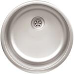 Evido Rondo rozsdamentes mosogató, kerek csaplyuk nélkül