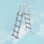 WEKA létra felállítható medencéhez szürke