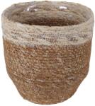  A. H. G. Hogla-fű kaspó poliészter tasakkal 18 cm x 18 cm natúr-bézs