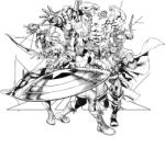 Komar vlies fotótapéta Avengers Black and White 300 cm x 280 cm