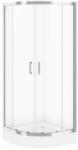 Cersanit Brasco ívestolóajtós zuhanykabin zuhanytálcával 90 króm