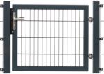  Egyszárnyú kapu Premium kétrudas panelkitöltés antracit keret 80 cmx 100 cm (041303)
