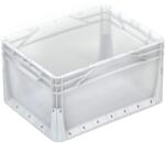 Eurobox-System Eurobox - rendszer tömörfalú doboz fogantyúkkal 40 cm x 30 cm x 22 cm átlátszó (403022V-000)