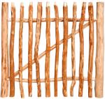 Floraworld kerti léckerítés kapu 120 cm x 100 cm natúr