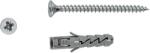 LUX-TOOLS terpesztődübel csavarokkal 6 mm x 30 mm 14 darab (485108)