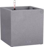 Lechuza Canto Stone 40 low kockakaspó kőszürke 40 cm x 40 cm