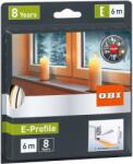 OBI ajtó- és ablakszigetelő gumi E profil fehér (08282-00000-00)