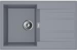 Miló beépíthető gránit mosogató Piatto 78 szürke