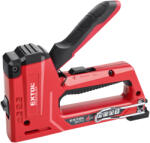 Extol capsator 10.6 și 11.3mmx6-14mm, capse, cuie U și funcție 4 în 1; carcasă ALU vopsită, blocare de siguranță