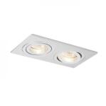 Rendl light studio PASADENA GU10 SQ II süllyesztett lámpa szálcsiszolt alumínium 230V GU10 2x50W (R12712)
