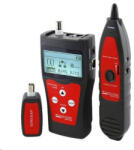 XtendLan Tester de cablu LAN TLCD76 cu LCD, coaxial, Cat3/Cat5E/Cat6, UTP/STP, USB, sondă (LANTESTLCD76-SONDA)