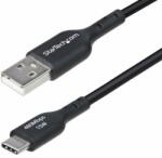 StarTech - 1 m-es USB-A - USB-C töltőkábel, USB-A - Type-C gyorstöltő kábel, 3A, USB 2.0 adatátvitel, fekete - USB2AC1MNC (USB2AC1MNC)