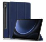 Gigapack GP-149329 Samsung Galaxy Tab S9 FE LTE (SM-X516)/WIFI (SM-X510) bőr hatású flip tok, sötétkék (GP-149331)