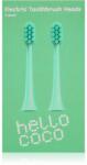 hello coco Electric Toothbrush Heads Green capete de schimb pentru periuta de dinti 2 buc