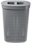 NHG IRIS Seoul Oval ovális szennyeskosár tetővel 61 literes, szürke 60310801 (60310801) - bestbyte