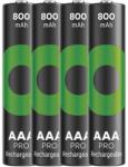 GP Batteries GP Újratölthető akkumulátor. ReCyko Pro AAA (HR03) 800mAh - 4db (1032124080)