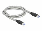 Delock Cablu de date Delock USB-A - USB-A 1m Silver (86775)