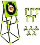  Darts játékkészlet, Ikonka, 5 tengely és 5 csillag, műanyag és szilikon, 50x70x140cm (KX3820)