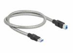 Delock Cablu de date Delock USB-A - USB-B 0.5m Silver (86777)