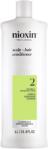 Nioxin Professzionális erősítő kondicionáló a töredezés ellen Nioxin System 2 Scalp + Hair az előrehaladott ritkulás által érintett természetes hajra, 1 l
