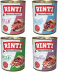 RINTI 24x800g RINTI ínyenceknek nedves kutyatáp-Adult mix I: sonka, vad, szárnyasszív, borjú