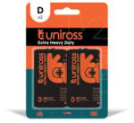 Uniross D/góliát/R20 1, 5V szén-cink elem 2db/bliszter