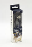  Adatkábel Usb-lightning Fekete 2a 2m 90° Gamer (3055444ibk) (3055444ibk)