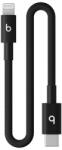 Beats Audio Cablu de date Apple Beats MEQM4EE/A, USB-C la Lightning, 20 cm (Negru) (MEQM4EE/A)