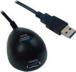 VALUE USB Kábel USB 3.2 Gen1 USB 3.0 / USB 3.1 Gen1 USB-A Dugó, USB-A Alj 1.50 m Fekete Árnyékolt