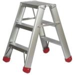  Scara din aluminiu Camel cu platforma, pe doua parti, 2 x 3 trepte M1136024