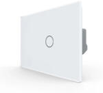 LIVOLO Intrerupator Simplu cu Touch LIVOLO din Sticla Standard Italian - Serie Noua Alb (VL-FC1-2G-3W)