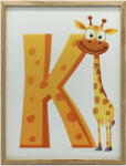  KERETES FALI PLAKÁT ZSIRÁF K BETŰVEL GYERMEKEKNEK 70x100 CM - pepita - 46 999 Ft