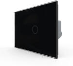 LIVOLO Intrerupator Simplu cu Touch LIVOLO din Sticla Standard Italian - Serie Noua Negru (VL-FC1-2G-3B)