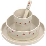 Lässig Dish Set PP/Cellulose Happy Rascals Heart lavender