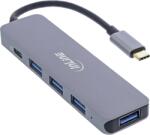 InLine Hálózati Csatlakozó USB 2.0 Type-C 5000 Mbit/s Szürke - fizz - 18 835 Ft
