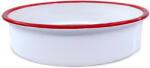 Voltz Tava de copt rotunda Oliver Voltz OV51222KR40, 40x6 cm, Otel emailat, Inductie, Alb/Rosu (OV51222KR40)