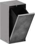 Hansgrohe XtraStoris Rock cos de gunoi 2.5 l oţel 56063800 (56063800) Cos de gunoi